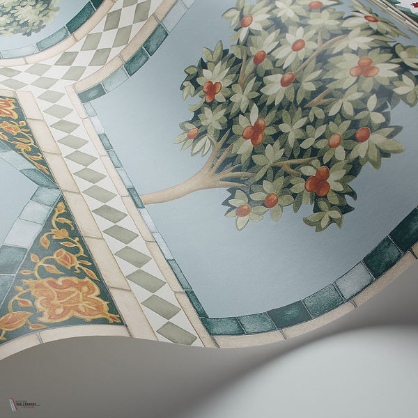 Sultan'S Palace behang in Print Room Blue & Duck Egg van Cole & Son