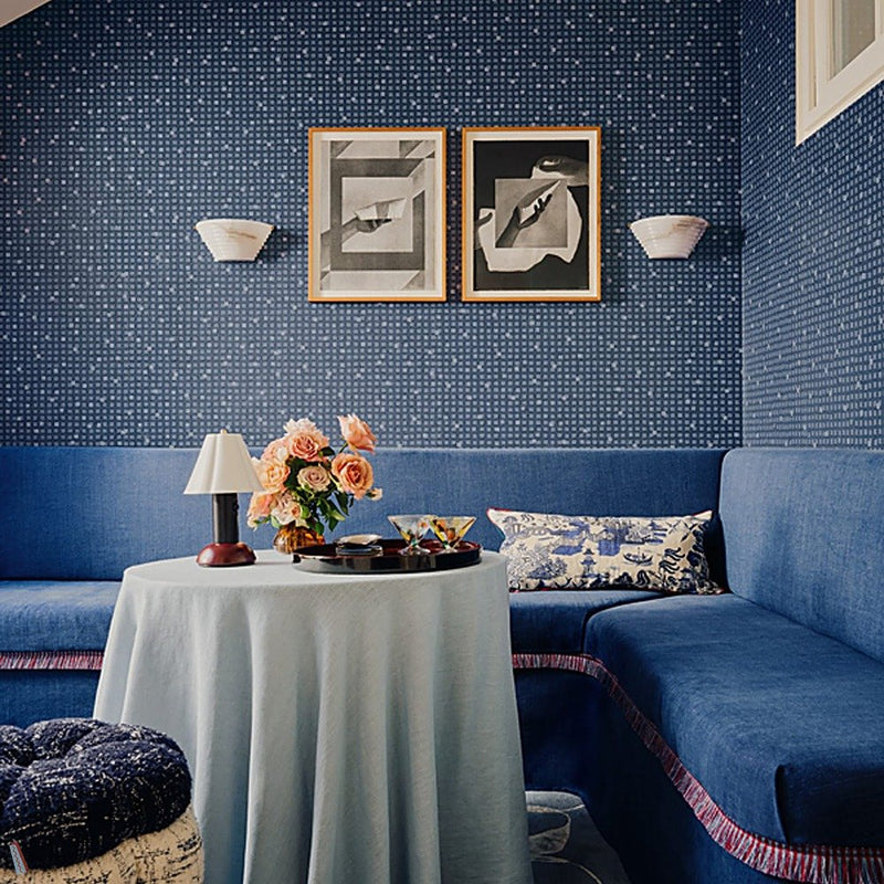 Tesserae behang in Midnight van Cole & Son