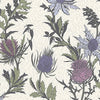 Thistle behang in Lilac & Cerise on White van Cole & Son