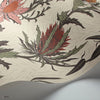 Thistle behang in Magenta & Orange on Parchment van Cole & Son