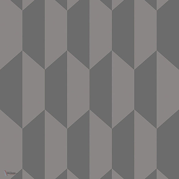Tile behang in Charcoal and Metallic Pewter van Cole & Son