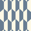 Tile behang in White & China Blue van Cole & Son