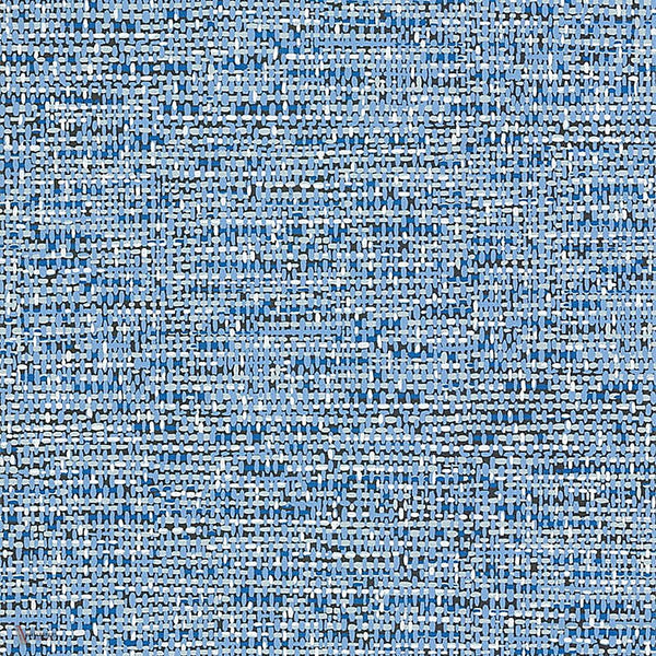 Tweed behang in Hyacinth Blue & White on Charcoal van Cole & Son