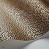 Vermicelli behang in Metallic Bronze on Charcoal van Cole & Son