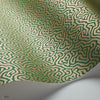 Vermicelli behang in Metallic Gold on Emerald van Cole & Son