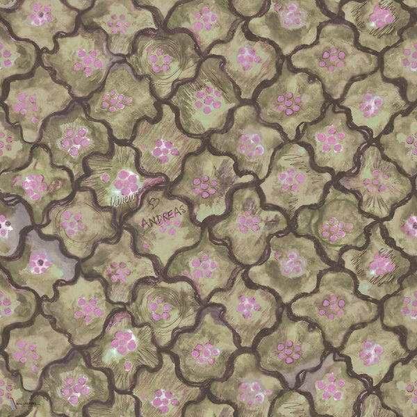 Vivienne Love Andreas behang in Moss & Thistle van Cole & Son