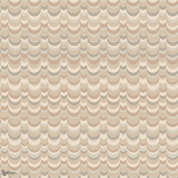 Wavelet wallpaper in Saxon Stone, Linen, & Mink by Cole & Son