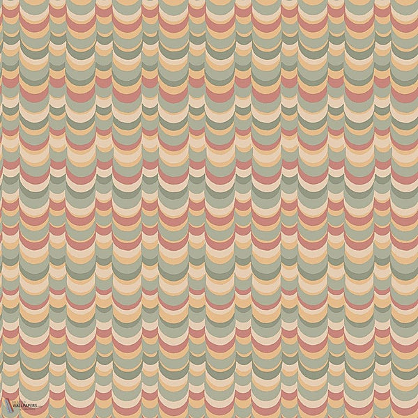 Wavelet wallpaper in Sierra, Olive, & Marigold by Cole & Son