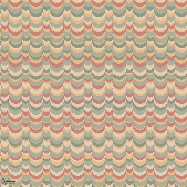 Wavelet wallpaper in Sierra, Olive, & Marigold by Cole & Son