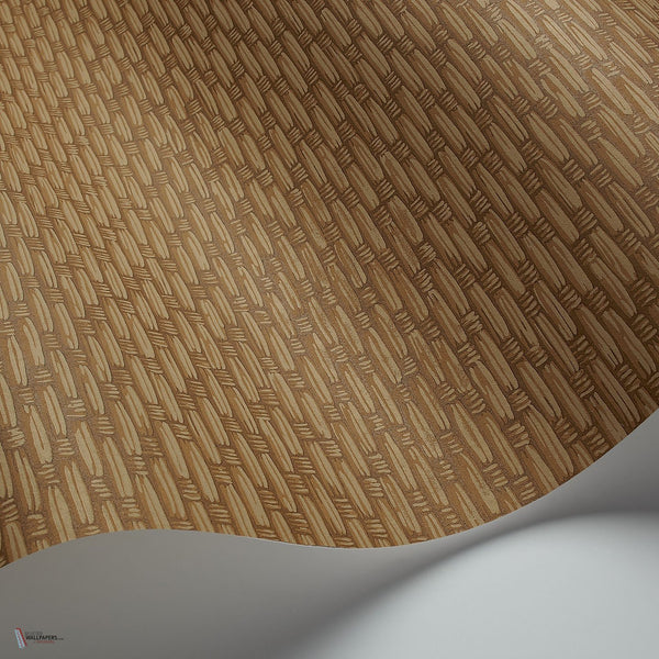 Weave behang in Ginger van Cole & Son