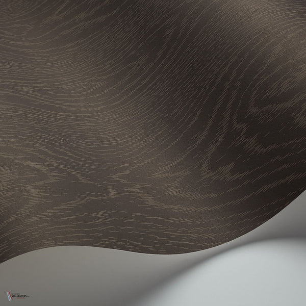 Wood Grain behang in Charcoal van Cole & Son