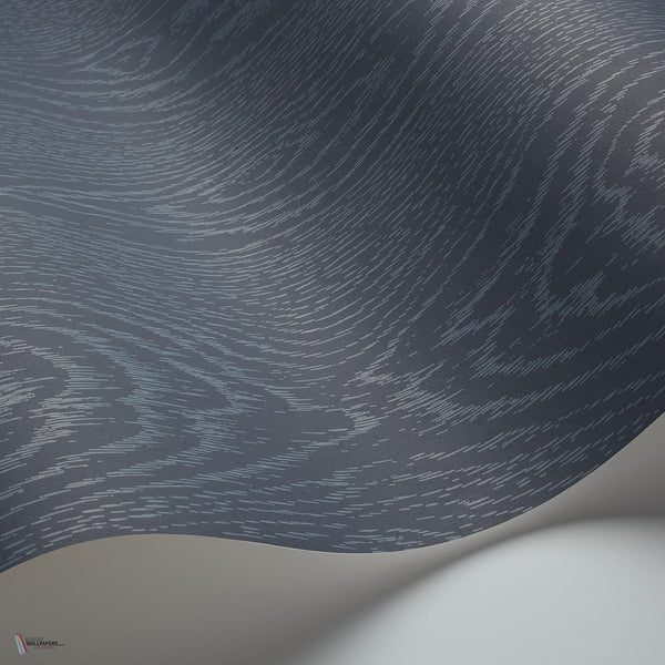 Wood Grain behang in Ink van Cole & Son