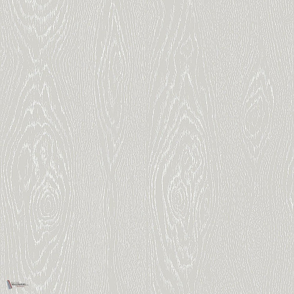 Wood Grain Curio behang in Chalk on Grey van Cole & Son