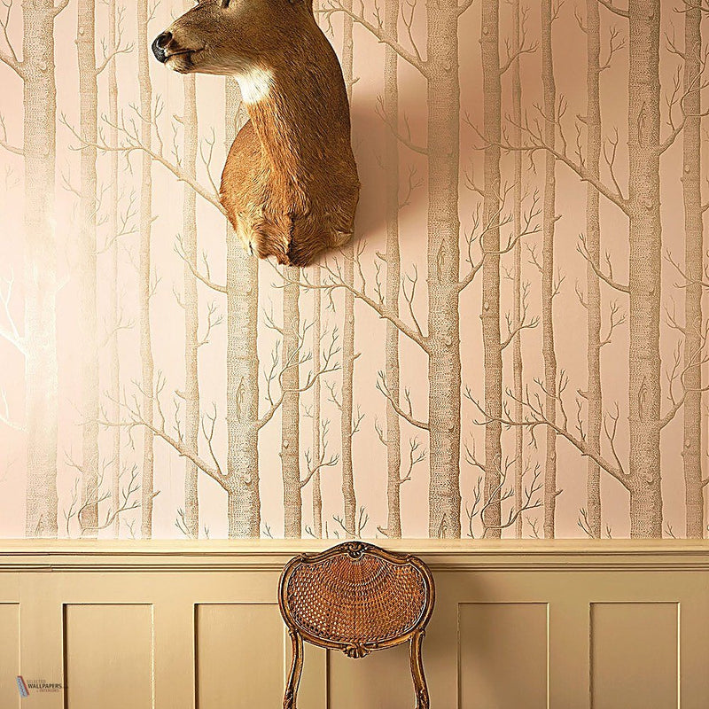 Woods Whimsical wallpaper by Cole & Son — interior