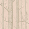 Woods Whimsical behang in Metallic Gilver on Ballet Slipper van Cole & Son