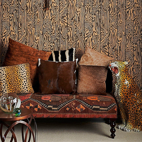 Zebrawood behang van Cole & Son — interieur