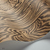 Zebrawood behang in Soot on Spice van Cole & Son