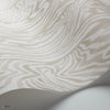 Zebrawood behang in Stone on White van Cole & Son