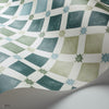 Zellige behang in Sage & Print Room Blue van Cole & Son