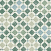 Zellige behang in Sage & Print Room Blue van Cole & Son