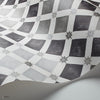 Zellige behang in Soot & Snow van Cole & Son