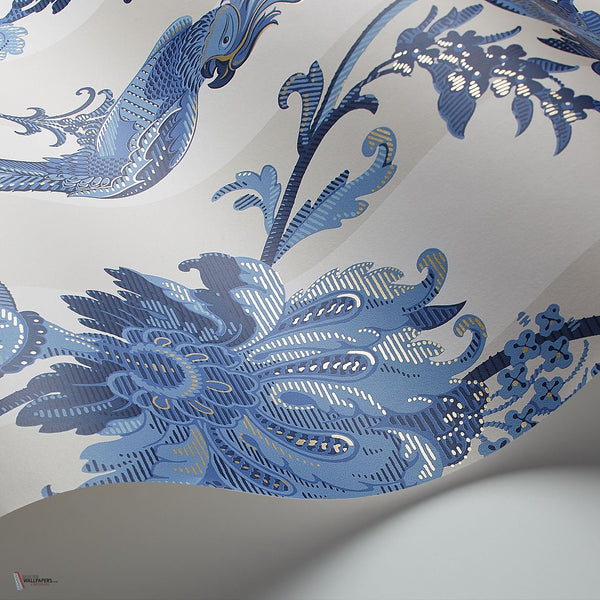 Zerzura behang in Hyacinth on White van Cole & Son