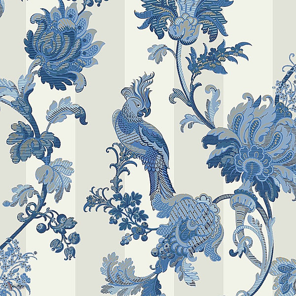 Zerzura behang in Hyacinth on White van Cole & Son