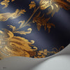 Zerzura behang in Royal Blue & Metallic Gold van Cole & Son