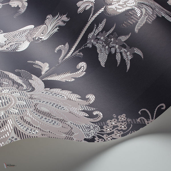 Zerzura behang in Slate Grey & Blush Pink van Cole & Son