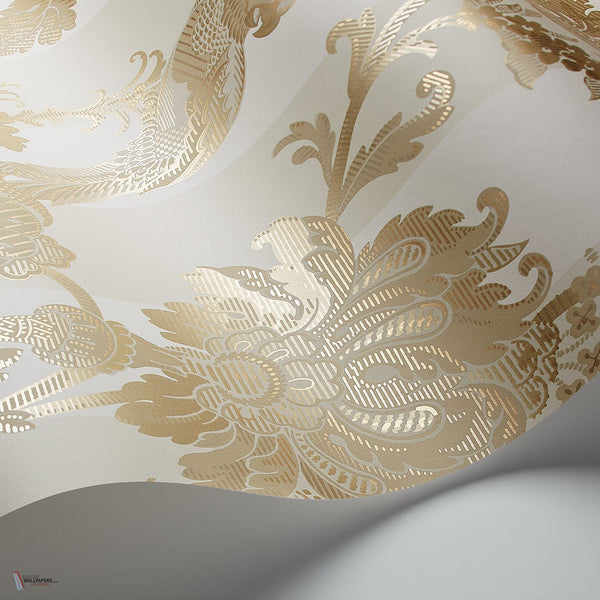 Zerzura behang in Soft Metallic Gold & Parchment van Cole & Son