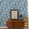 Abr wallpaper in Blue by Coordonne — interior