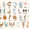 Animal Alphabet behang in Multi van Coordonne
