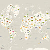 Animal Map wallpaper in Cloud by Coordonne