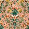 Aranjuez Damask wallpaper in Peach by Coordonne