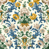Aranjuez Damask wallpaper in Sapphire by Coordonne
