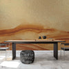 Atmospheric Haze Metallics behang in Gold van Coordonne — interieur
