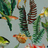 Bank of Fish Tapete in Cyan von Coordonne