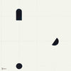 Bobby Clark - Shape Study behang in Deep Navy van Coordonne