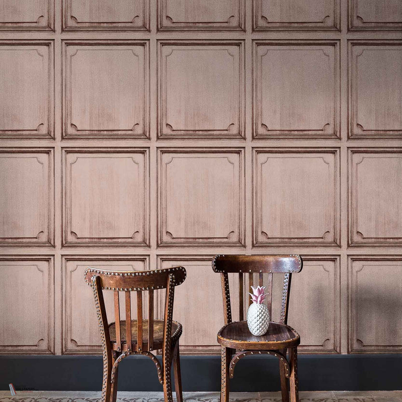 Boiserie papier peint en Rose de Coordonne — intérieur