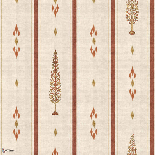 Boteh Tapete in Vermillion von Coordonne