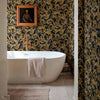 Byzantine Damask behang in Onyx van Coordonne — interieur