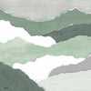 Calobra wallpaper in Green by Coordonne