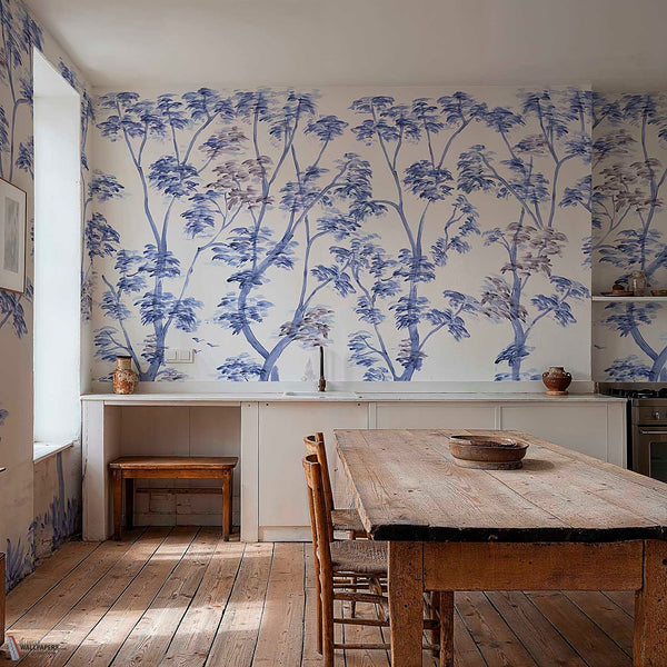 Cartuja Tapete in Ultramar von Coordonne — Interieur