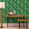 Cherry Blossom behang in Emerald van Coordonne — interieur