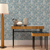 Cherry Blossom behang in Turquoise van Coordonne — interieur
