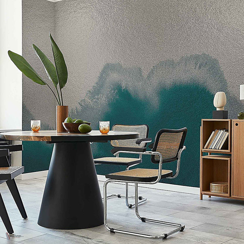 Coral Reefs Metallics behang in Silver van Coordonne — interieur