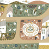 Country Joy behang in Olive van Coordonne