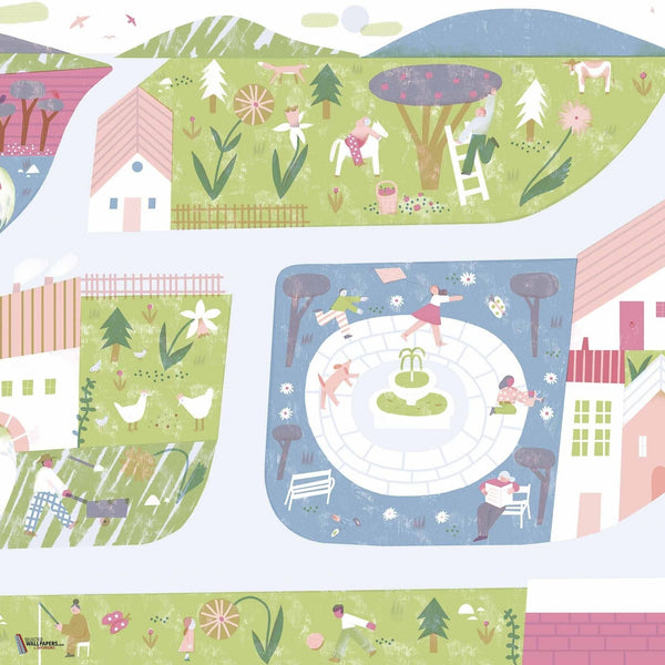 Country Joy behang in Cotton van Coordonne