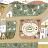 Country Joy behang in Olive van Coordonne