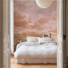 Cumulus Clouds wallpaper in Peach by Coordonne — interior